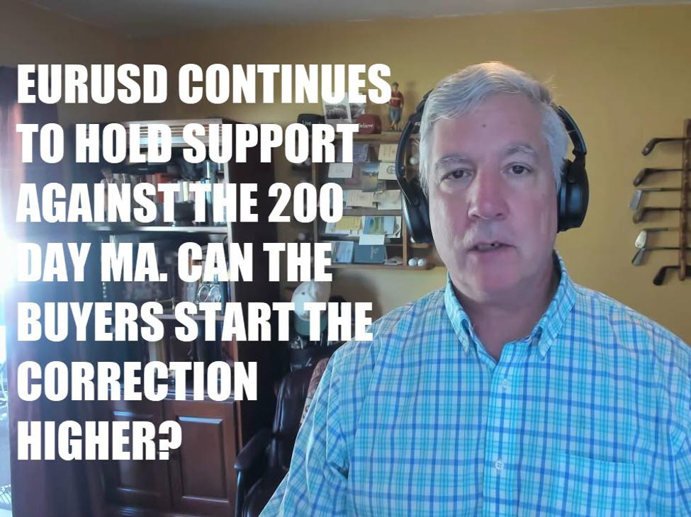 EURUSD waffles up and down after retest of the 200 day MA